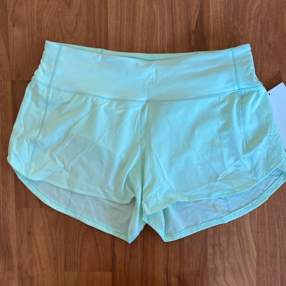 ❤️ Lululemon Speed Up Mid-Rise Lined Short 4" Mint Moment Size 8 NWT